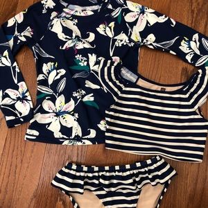 Tea Collection Bikini and Rash Guard Set